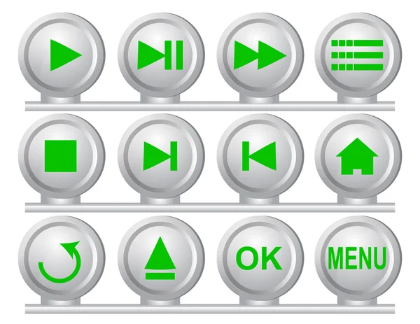 Collection of buttons — Stock Photo, Image