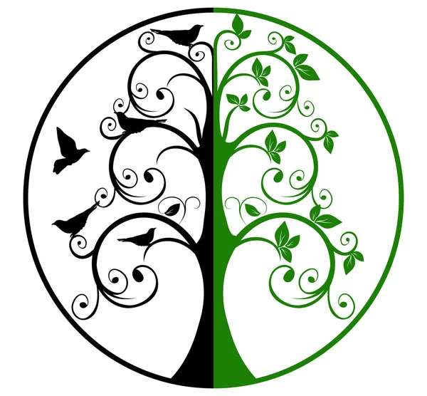 जीवन और मौत का पेड़ — स्टॉक फ़ोटो, इमेज