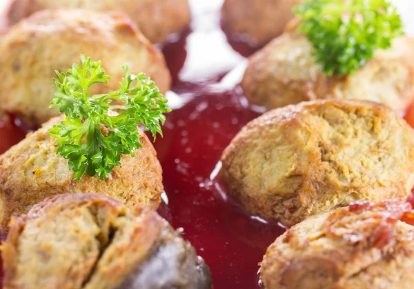 Gefilte fish on a platter — Stock Image Gefilte fish on a platter Stock Picture