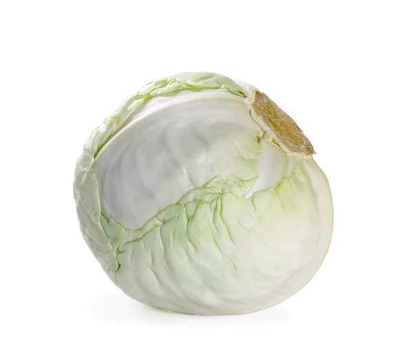 白色背景上的白色卷心菜 — 图库照片