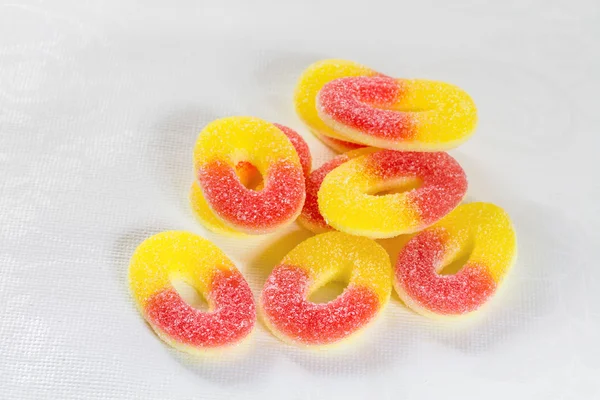 Gummy candy with sugar closeup — Stock Photo, Image