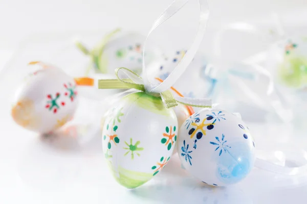 Easter background with colored eggs. — Stock Photo, Image