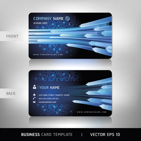 Business Card Set. Vector illustration. — Stock Vector