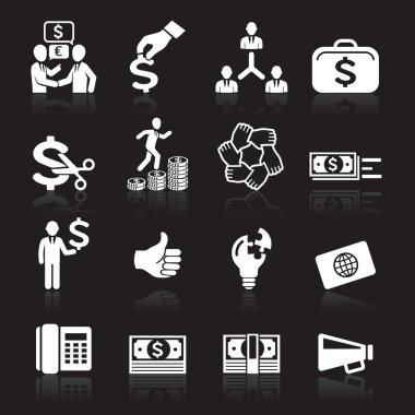 iş ikonları/simgeleri, yönetim ve insan kaynakları ayarlama