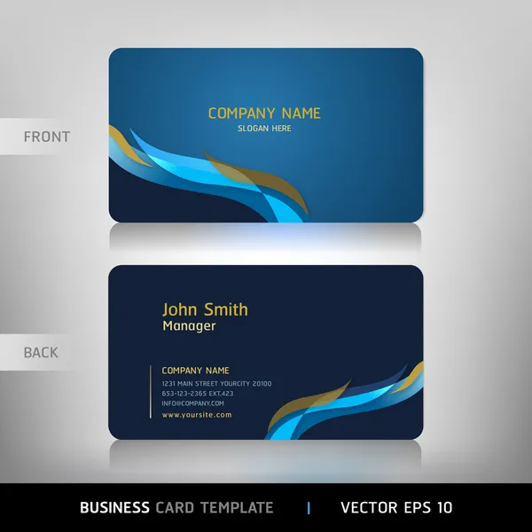ビジネス カードの抽象的な背景。ベクトル イラスト. — ストックベクタ
