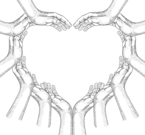 Hands Drawing Conceptual.