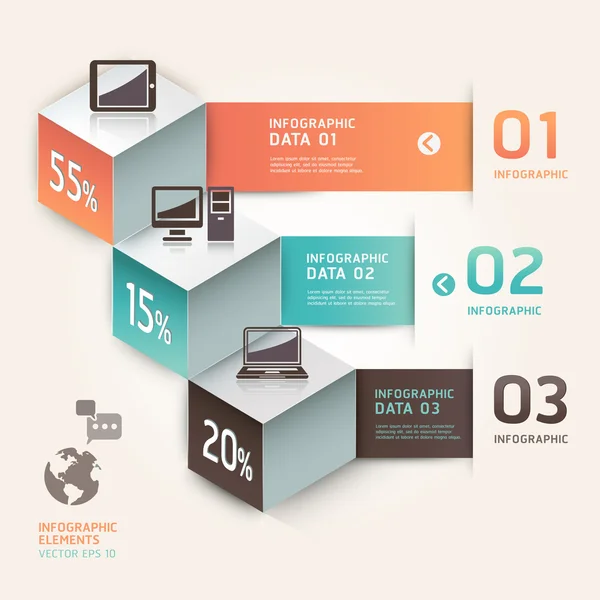 Infografiki nowoczesnych technologii komunikacyjnych. wektor wektor — Wektor stockowy