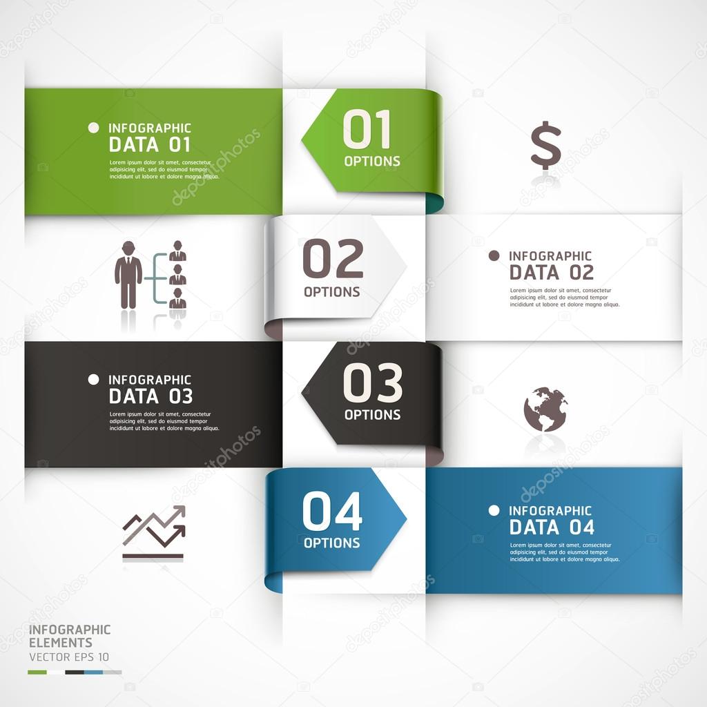 Abstract business infographics template. Vector illustration.