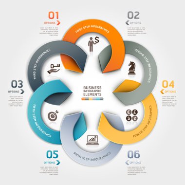 modern iş daire origami stil seçenekleri afiş.