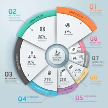 modern iş infographics