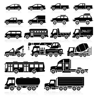 Cars icons  set. clipart