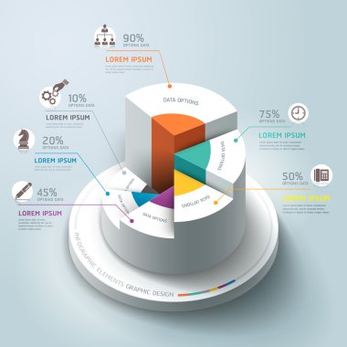 Business Infographics circle graph