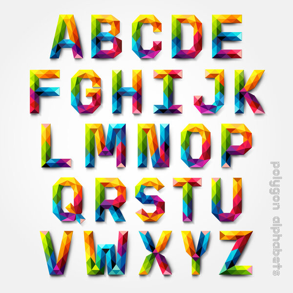 Polygon alphabet