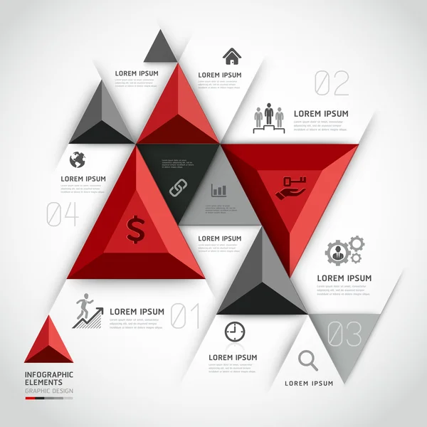 Infográficos 3d modernos — Vetor de Stock