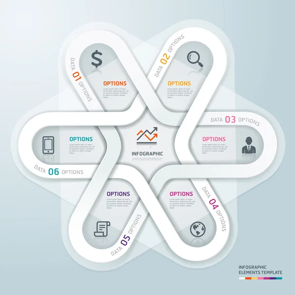 Infographie du cercle d'affaires — Image vectorielle