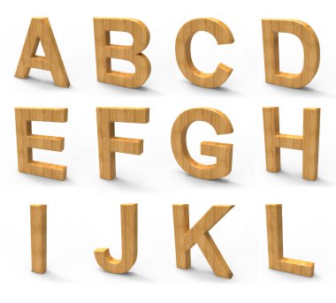 ahşap yazı tipi