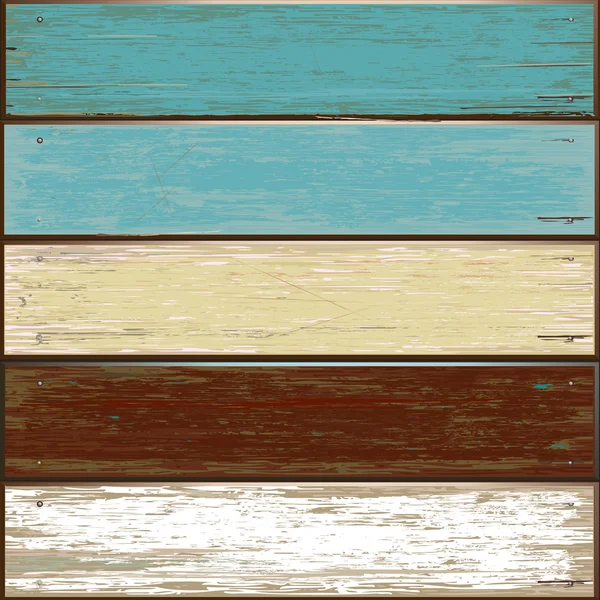 Old color wooden texture — Stock Vector