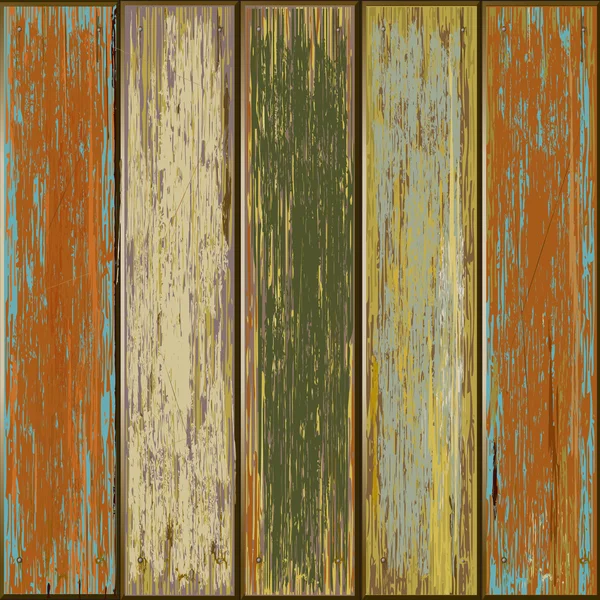 Old color wooden texture — Stock Vector