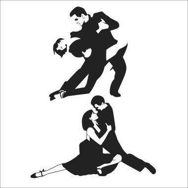 Tango dansçılar.