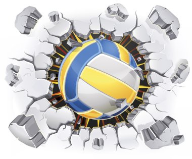 Voleybol illüstrasyon