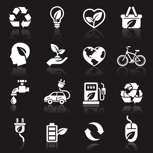 Ecology icons — Stock Vector