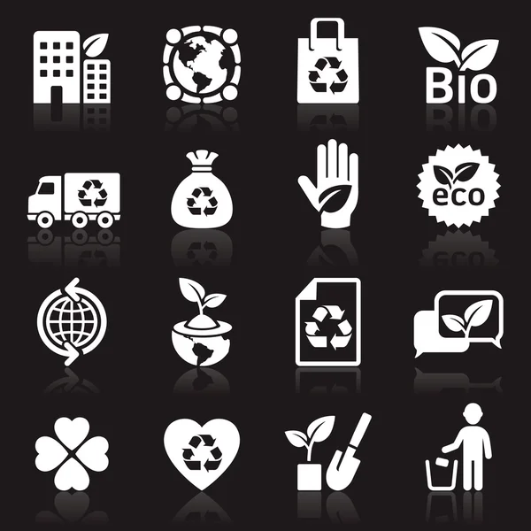 Ecologie pictogrammen — Stockvector