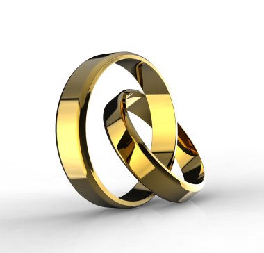 Evlilik yüzükleri.