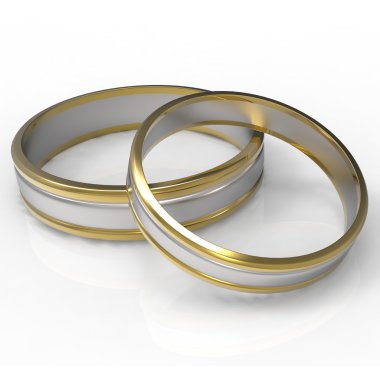 Evlilik yüzükleri.