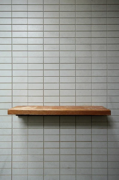 Empty wooden shelf — Stock Photo, Image