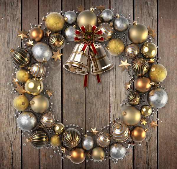 Christmas wreath decoration — Stock Photo, Image