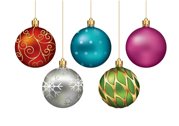 Christmas ornaments — Stock Vector