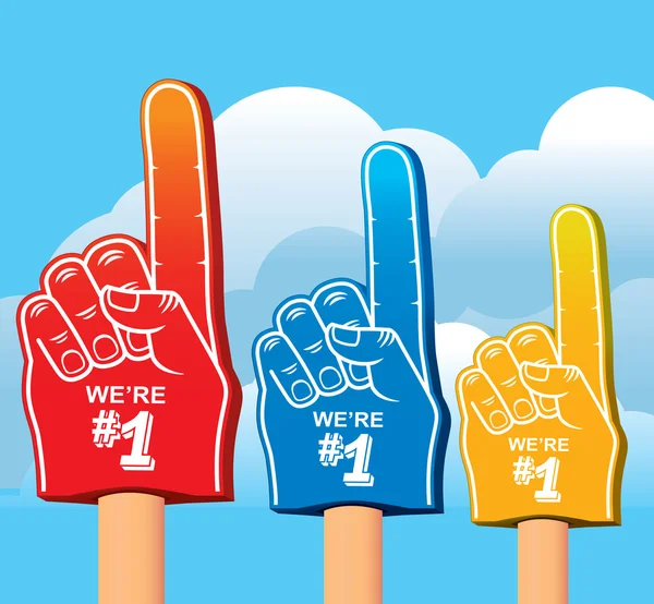 Foam hands — Stock Vector