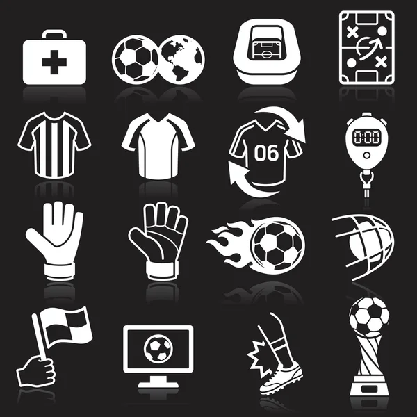 Iconos de fútbol — Vector de stock