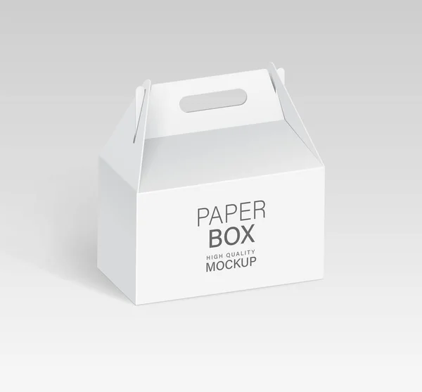 Paper Food Box Packaging Mockups — Stock Vector