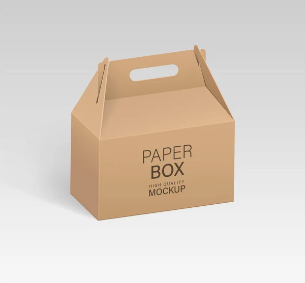 Modèles Emballage Boîtes Alimentaires Papier — Image vectorielle