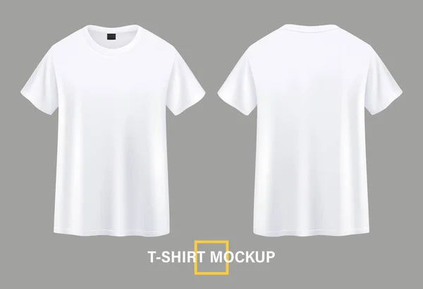 Shirt Attrappen Auf Vorder Und Rückseite — Stockvektor
