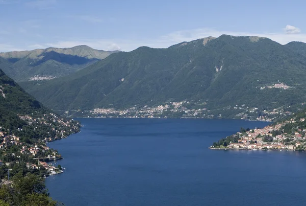 Visão geral do Lago de Como — Fotografia de Stock