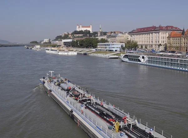 Dunaj rzeka, Bratysława, Słowacja — Zdjęcie stockowe