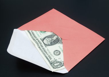 dolar zarf içinde