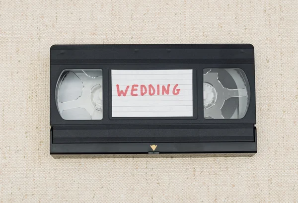 Labelled videotape — Stock Photo, Image