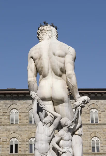 Estátua de Neptuno em Florença, Itália — Fotografia de Stock