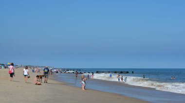 Delaware 'de Atlantik Okyanusu üzerindeki güzel Rehoboth Sahili