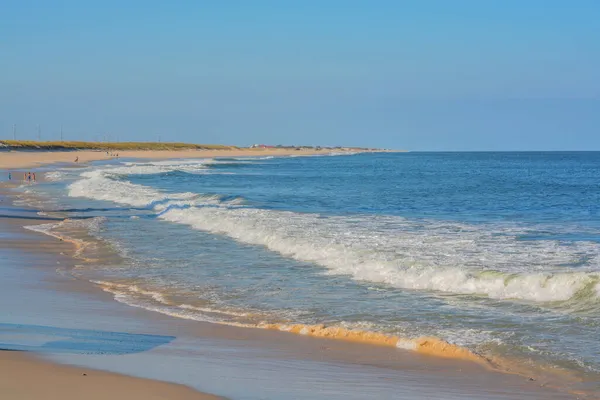 Όμορφη Παραλία Rehoboth Στον Ατλαντικό Ωκεανό Στο Delaware — Φωτογραφία Αρχείου