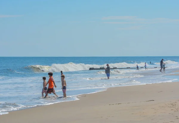 Belle Plage Rehoboth Sur Océan Atlantique Dans Delaware — Photo