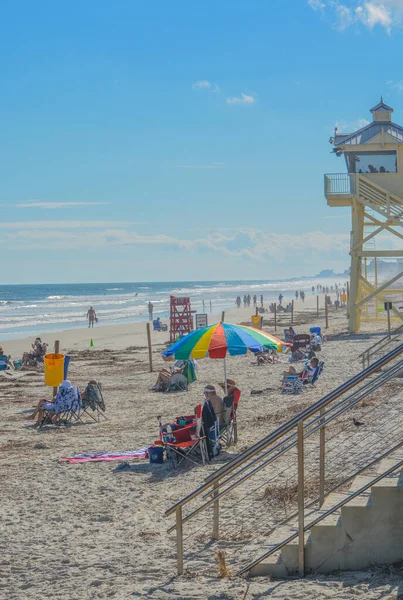 Vista New Smyrna Beach Costa Atlântica Central Condado Volusia Flórida — Fotografia de Stock