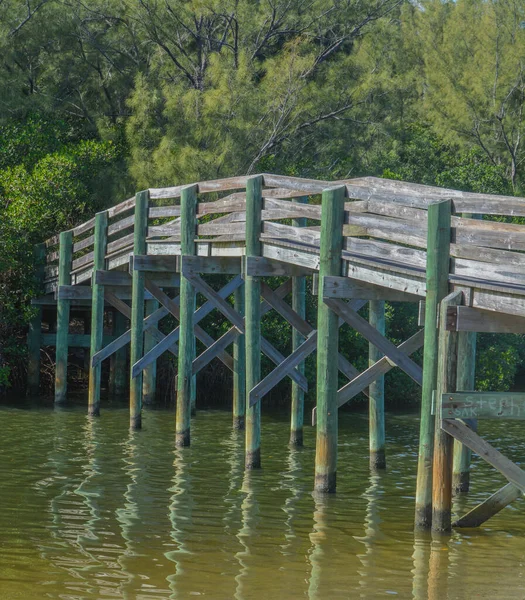 Walking Bridge Island Riverside Park Indian River Vero Beach Indian — Foto de Stock