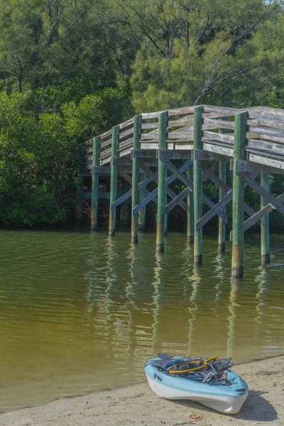 Walking Bridge Island Riverside Park Indian River Vero Beach Indian — Fotografia de Stock