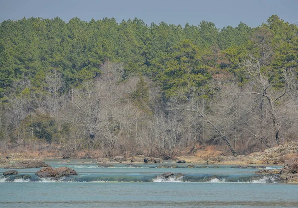 Όμορφος Καταρράκτης Στο Cucumber Creek Στο Ouachita National Forest Broken — Φωτογραφία Αρχείου