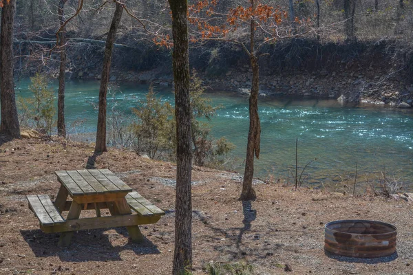 Picknickplatz Cucumber Creek Ouachita National Forest Broken Bow Mccurtain County — Stockfoto