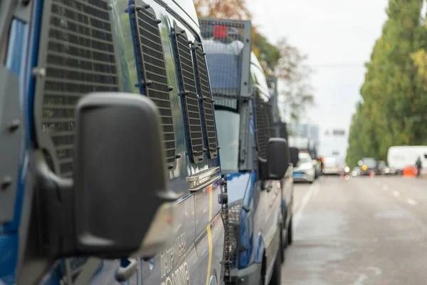 Police Special Bus Transport Units Kyiv Ukraine — 图库照片